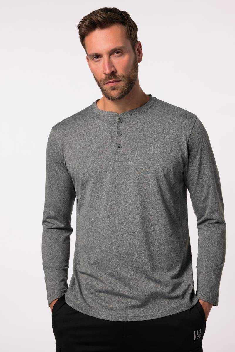 Große Größen JAY-PI Funktions-Henley FLEXNAMIC®, Herren, grau, Größe: 6XL, Polyester/Elasthan, JAY-PI von JAY-PI