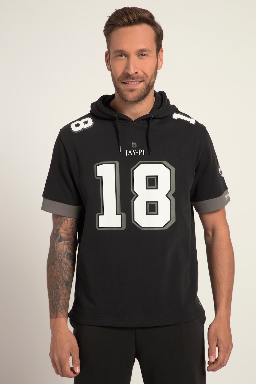 Große Größen JAY-PI Hoodie, Herren, schwarz, Größe: XXL, Baumwolle, JAY-PI von JAY-PI