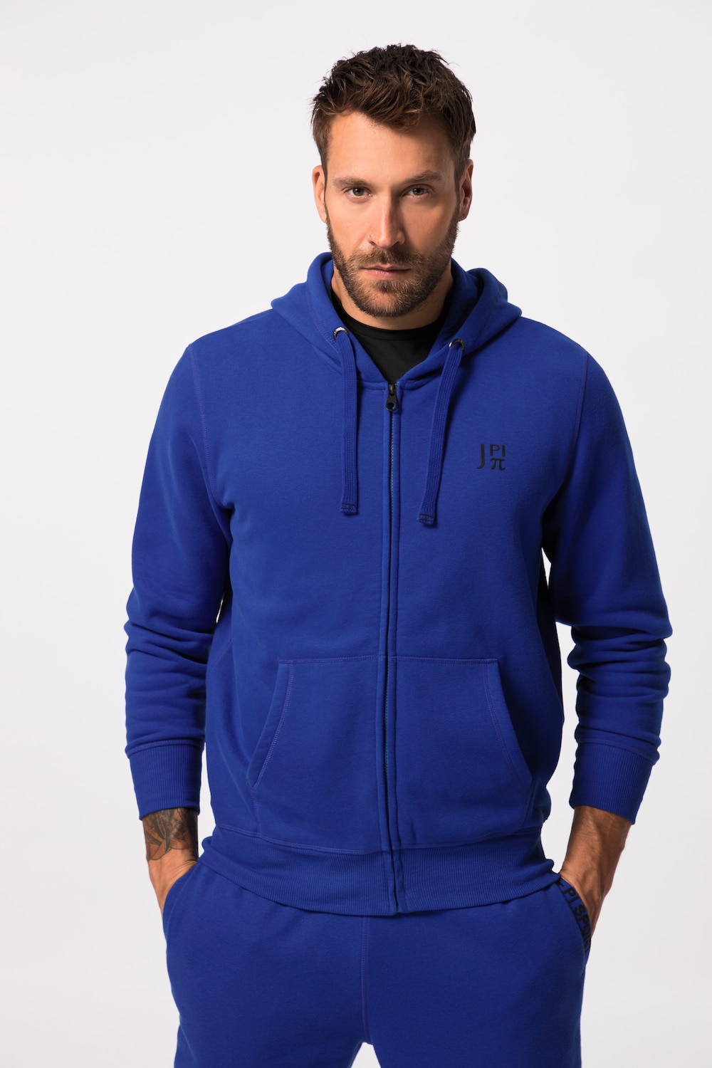 Große Größen JAY-PI Hoodie-Jacke, Herren, blau, Größe: XXL, Baumwolle/Polyester, JAY-PI von JAY-PI
