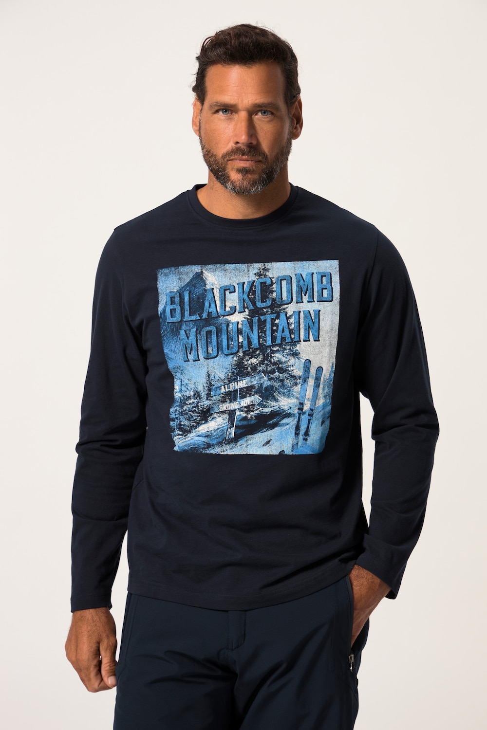 Große Größen JAY-PI Longsleeve, Herren, blau, Größe: 5XL, Baumwolle, JAY-PI von JAY-PI