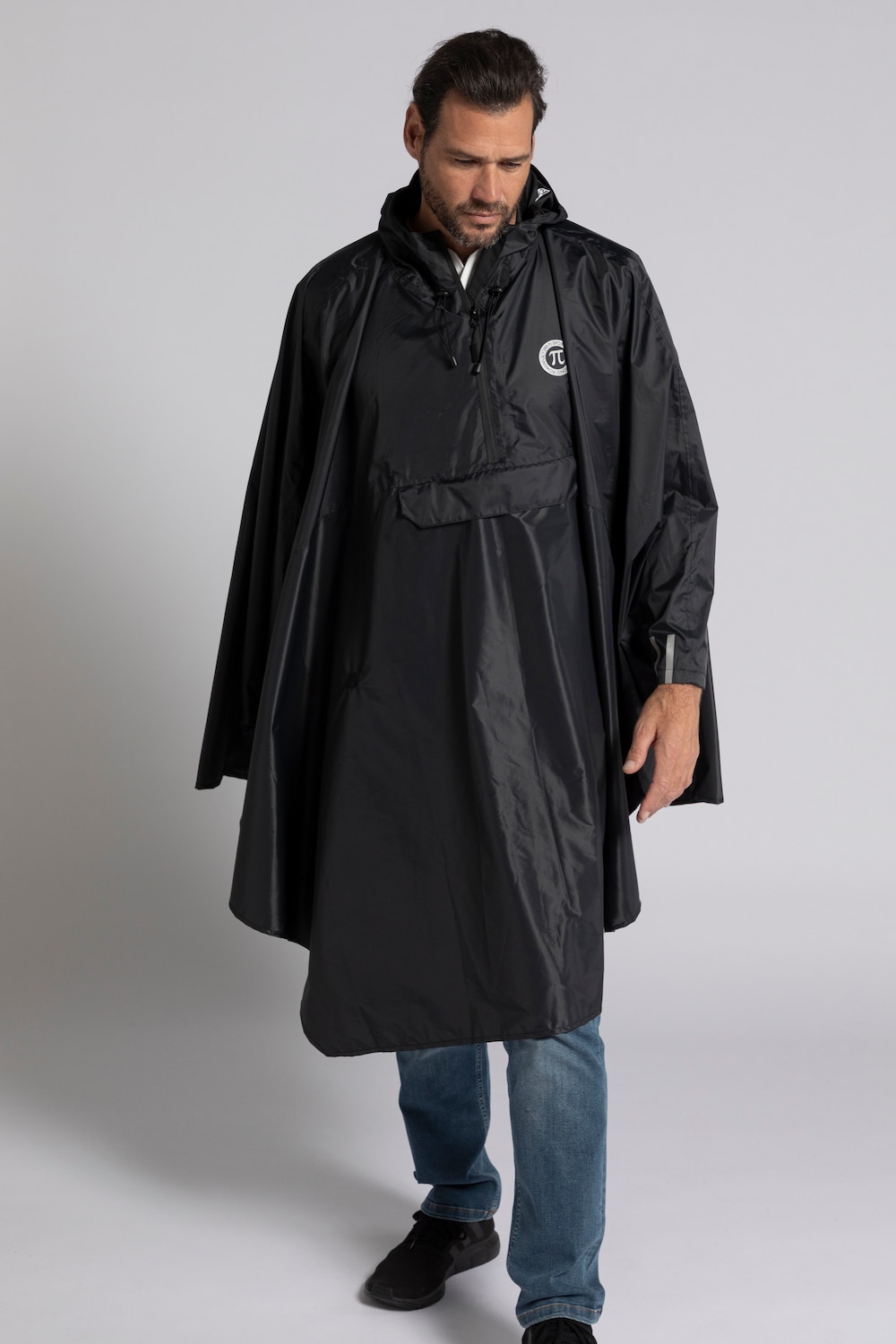 Große Größen JAY-PI Regen-Poncho, Herren, schwarz, Größe: 4XL, Polyester, JAY-PI von JAY-PI