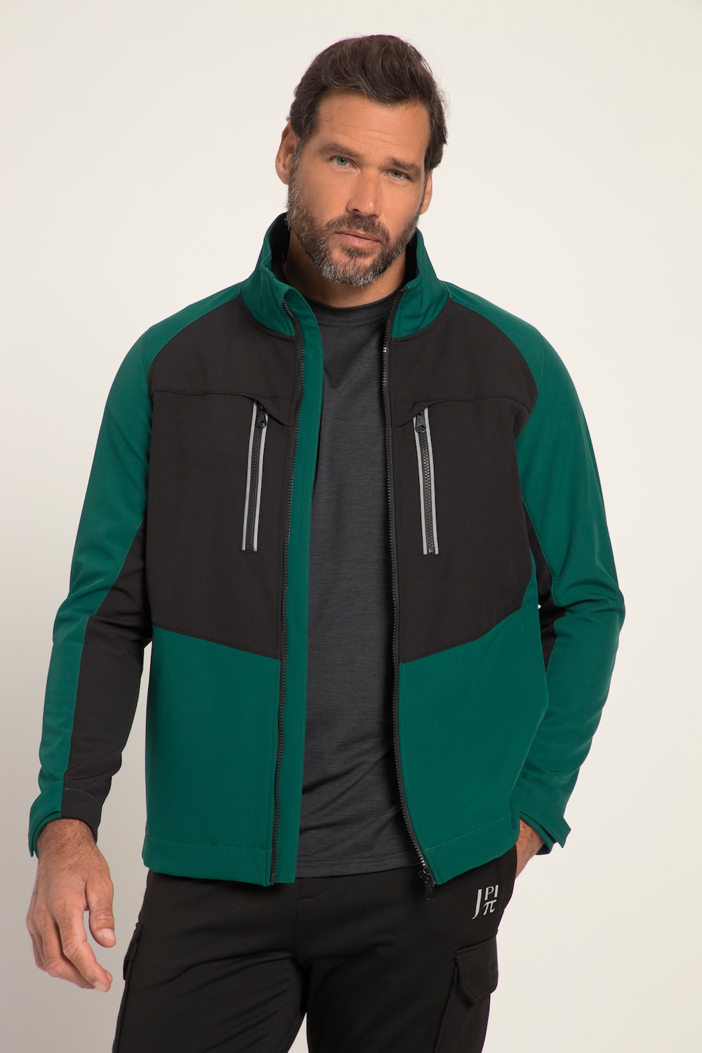 Große Größen JAY-PI Softshell-Jacke FLEXNAMIC®, Herren, grün, Größe: 3XL, Polyester/Elasthan, JAY-PI von JAY-PI