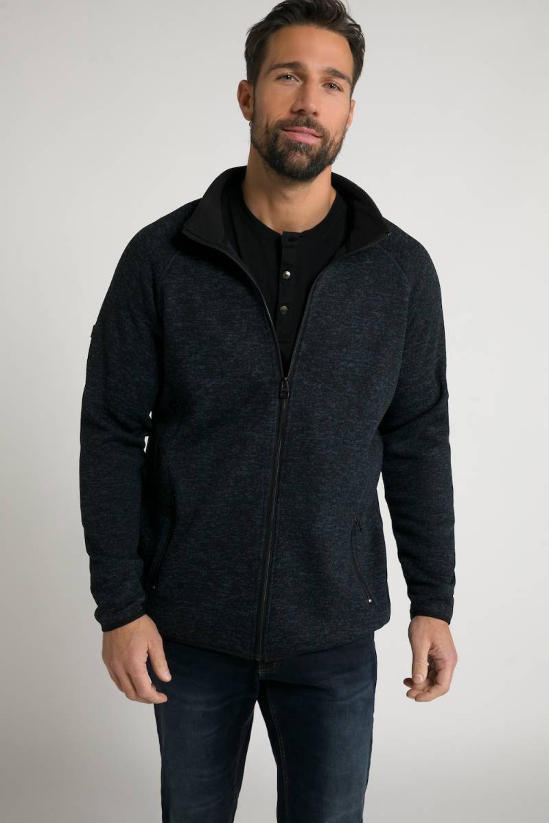 Große Größen JAY-PI Strickfleece-Jacke, Herren, blau, Größe: XXL, Polyester, JAY-PI von JAY-PI