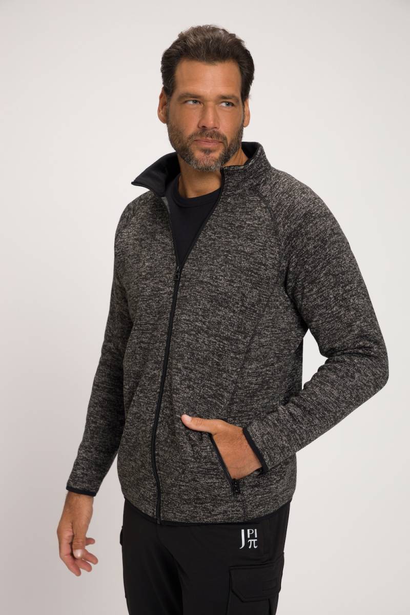 Große Größen JAY-PI Strickfleece-Jacke, Herren, grau, Größe: 6XL, Polyester, JAY-PI von JAY-PI