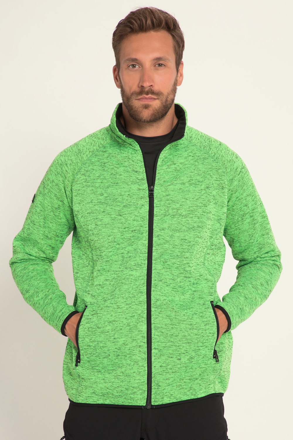 Große Größen JAY-PI Strickfleece-Jacke, Herren, grün, Größe: 3XL, Polyester, JAY-PI von JAY-PI