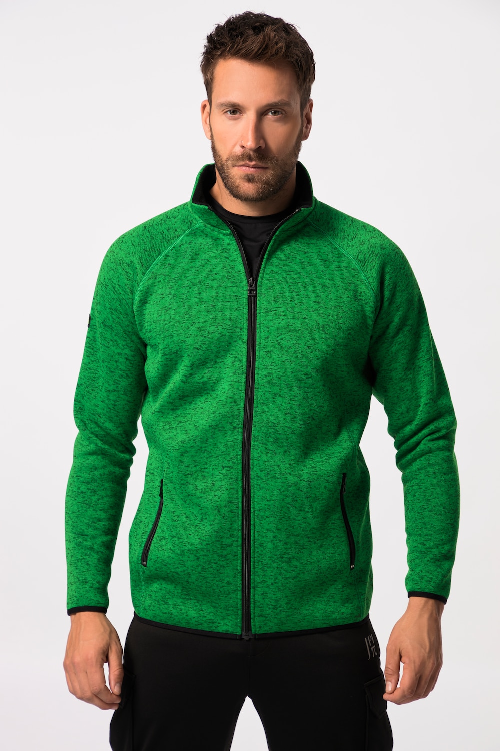 Große Größen JAY-PI Strickfleece-Jacke, Herren, grün, Größe: 4XL, Polyester, JAY-PI von JAY-PI