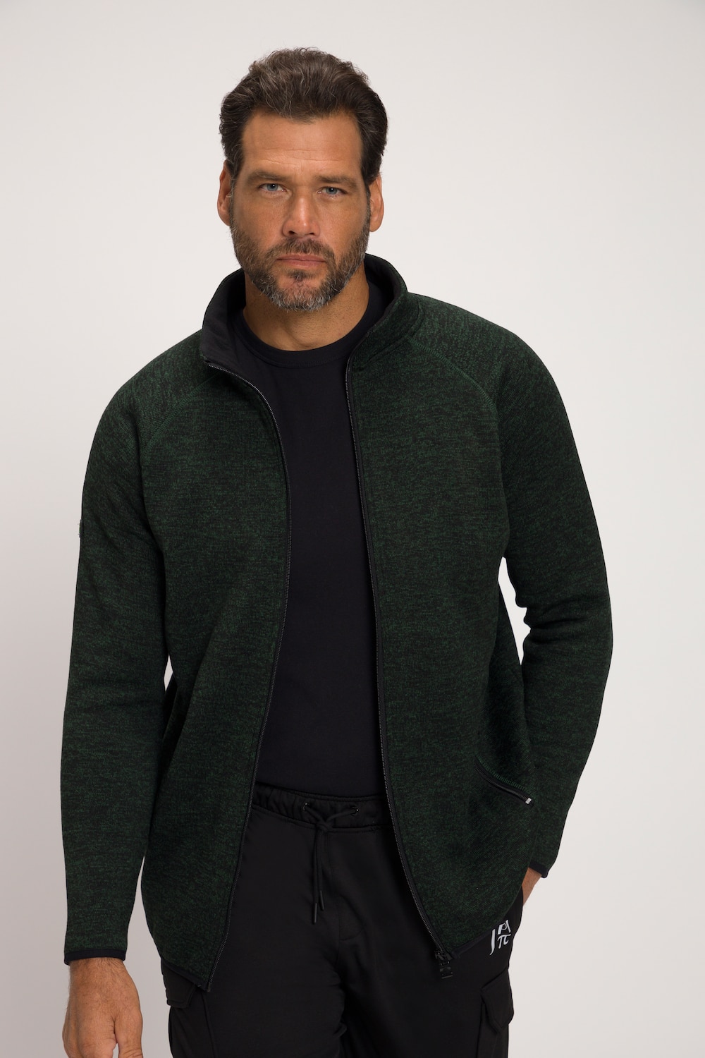 Große Größen JAY-PI Strickfleece-Jacke, Herren, grün, Größe: 7XL, Polyester, JAY-PI von JAY-PI