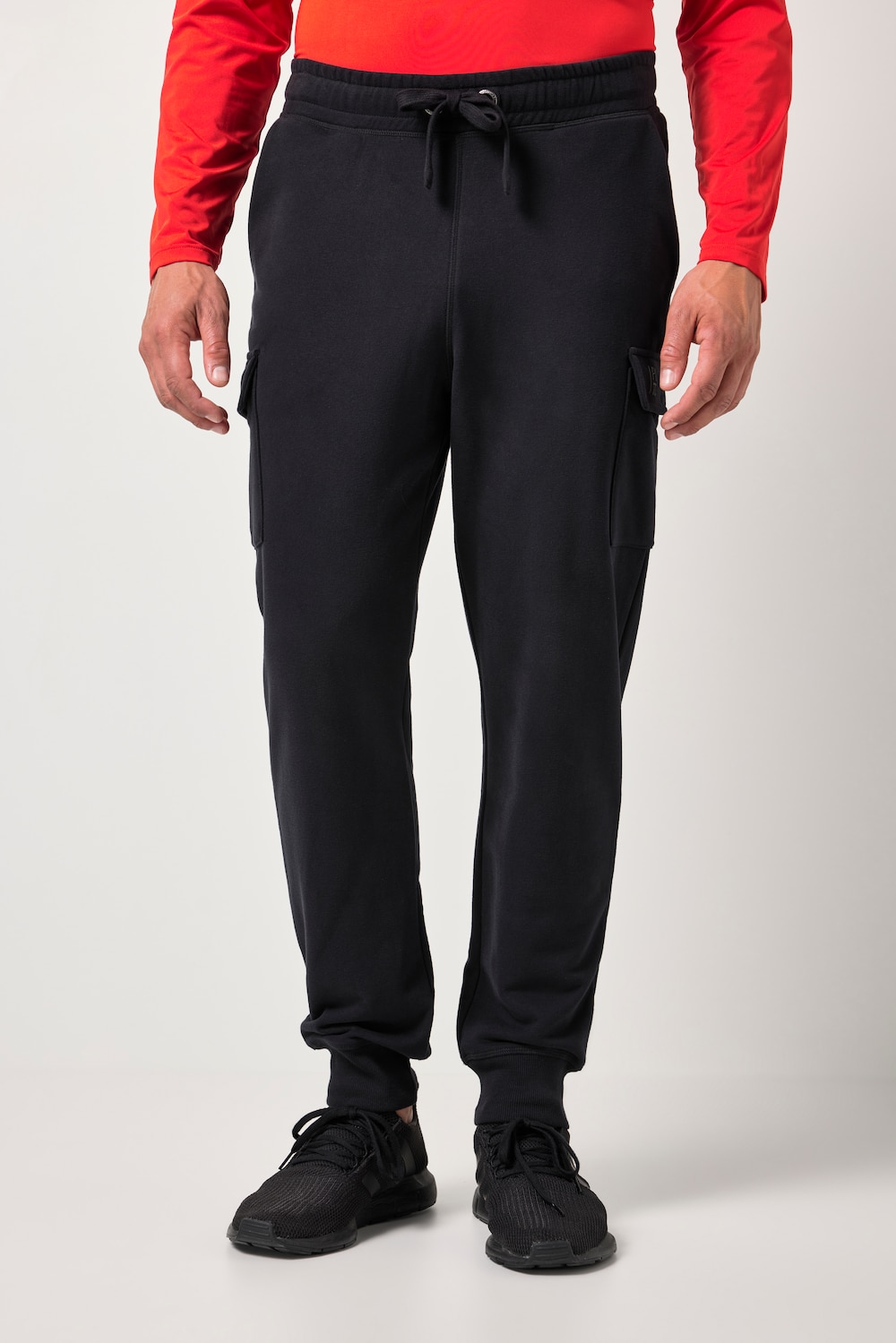 Große Größen JAY-PI Sweat-Cargohose, Herren, schwarz, Größe: 7XL, Baumwolle/Polyester, JAY-PI von JAY-PI