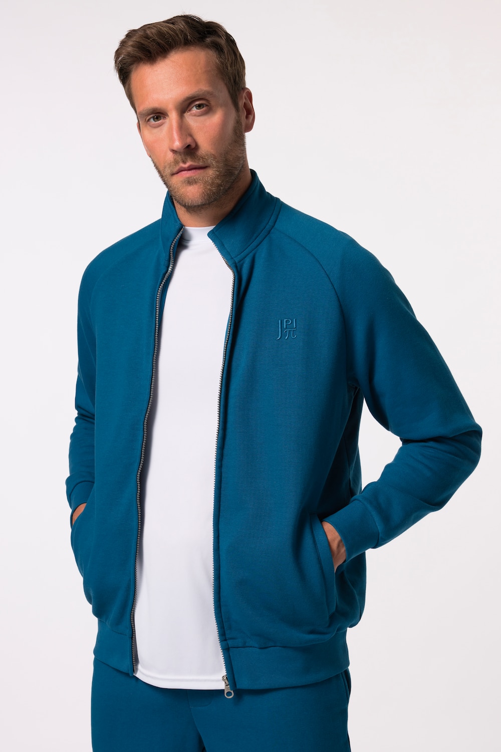 Große Größen JAY-PI Sweatjacke, Herren, blau, Größe: L, Baumwolle/Polyester, JAY-PI von JAY-PI