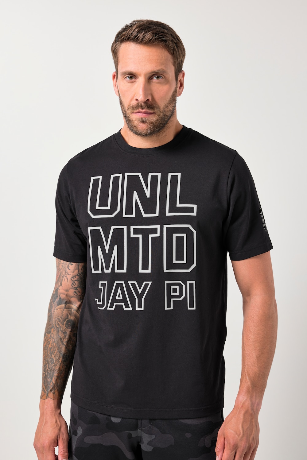 Große Größen JAY-PI T-Shirt FLEXNAMIC®, Herren, schwarz, Größe: XL, Baumwolle, JAY-PI von JAY-PI