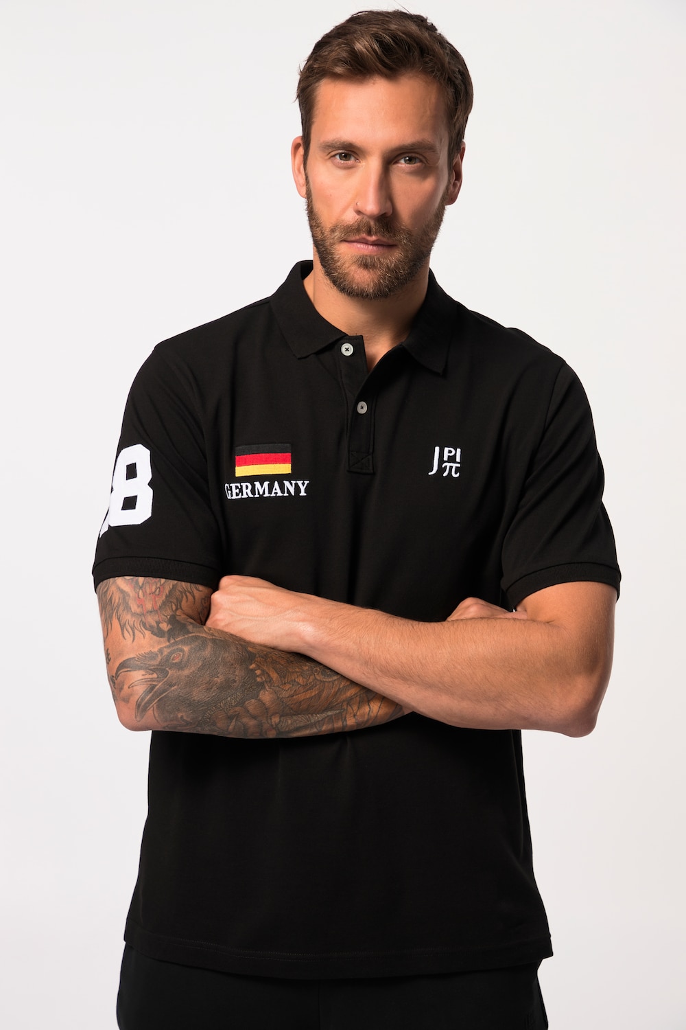 Große Größen JAY-PI Poloshirt FLEXNAMIC®, Herren, schwarz, Größe: 4XL, Baumwolle, JAY-PI von JAY-PI