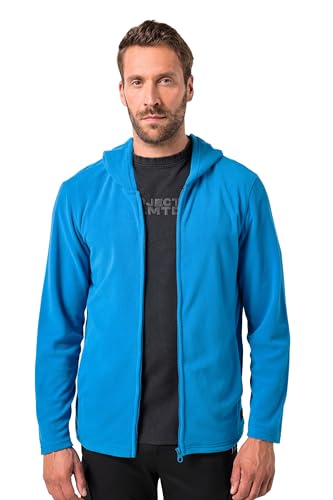 JAY-PI Herren Fleecejacke, Outdoor, Level 1 Ultralight Fleece, Kapuze, bis 7 XL Sweatshirt, Mittelblau, XXL von JAY-PI
