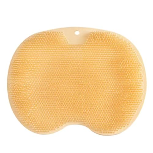 JAYIOLA Duschmatte für Die Füße, Saugnäpfe für Sicheren Halt, Reinigungswerkzeug für Die Fußpflege, Gelb von JAYIOLA