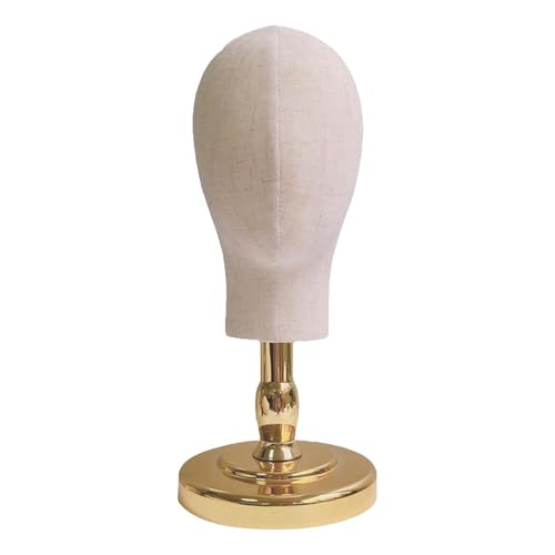 JAYIOLA Kinder Mannequin Kopf Kappen Lagerung Rack Dome Modell Kopf Hut Halter für Barbershop Business, Goldbasis von JAYIOLA