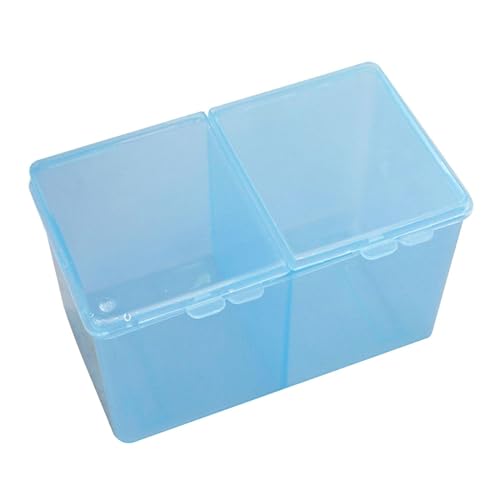 JAYIOLA Make-up-Watte-Organizer-Halter, Wattepad-Halter mit Doppelfächern für das Badezimmer, Blau von JAYIOLA