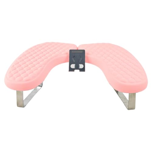 JAYIOLA Nagelarmauflage U Förmiges Handkissen Armstütze Maniküre Kissen Pu Schwamm Metallrahmen mit Integriertem Handyhalter für Kosmetikstudios Heimgeb, Rosa von JAYIOLA