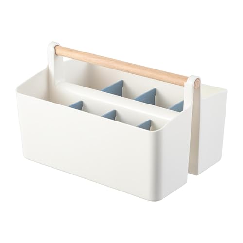 JAYIOLA Stationery Storage Box Fernbedienung Halter 8 Schlitzstifthalter Schreibtisch Organizer für Schulbett Caddies Home TV -Fernbedienungen, Blau von JAYIOLA