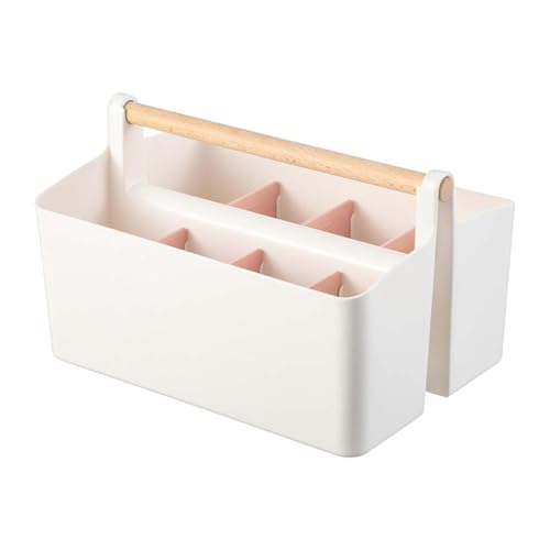 JAYIOLA Stationery Storage Box Fernbedienung Halter 8 Schlitzstifthalter Schreibtisch Organizer für Schulbett Caddies Home TV -Fernbedienungen, Rosa von JAYIOLA