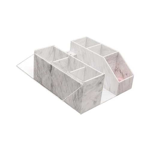 JAYIOLA Wimpernverlängerungs-Organizer, Wimpernaufbewahrungskoffer, Make-up-Organizer, Aufbewahrungsbox für Make-up-Pinsel, Marmor von JAYIOLA