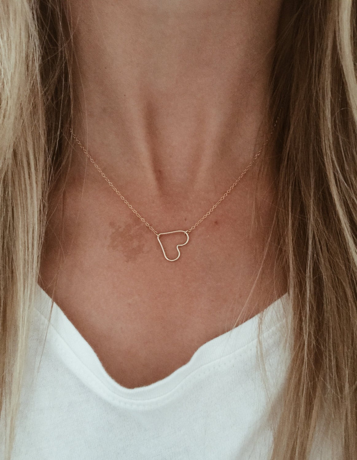 Herz Halskette in 14/20 Gold-Fill, Rosegold-Fill Oder Sterling Silber Herz Halskette in 14/20 Gold-Fill, Rosegold-Fill Oder Sterling Silber von JAYNEandJAMES