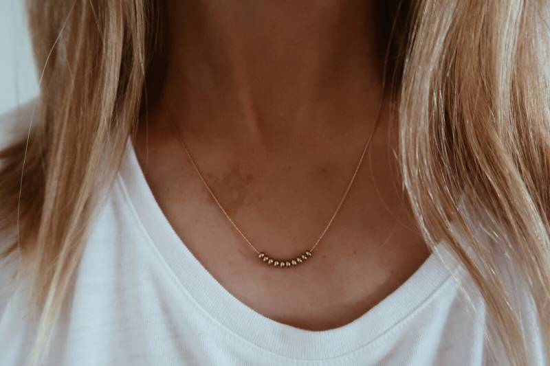 Ovale Perlenkette in 14/20 Gold Fill Ovale Perlenkette in 14/20 Gold Fill von JAYNEandJAMES