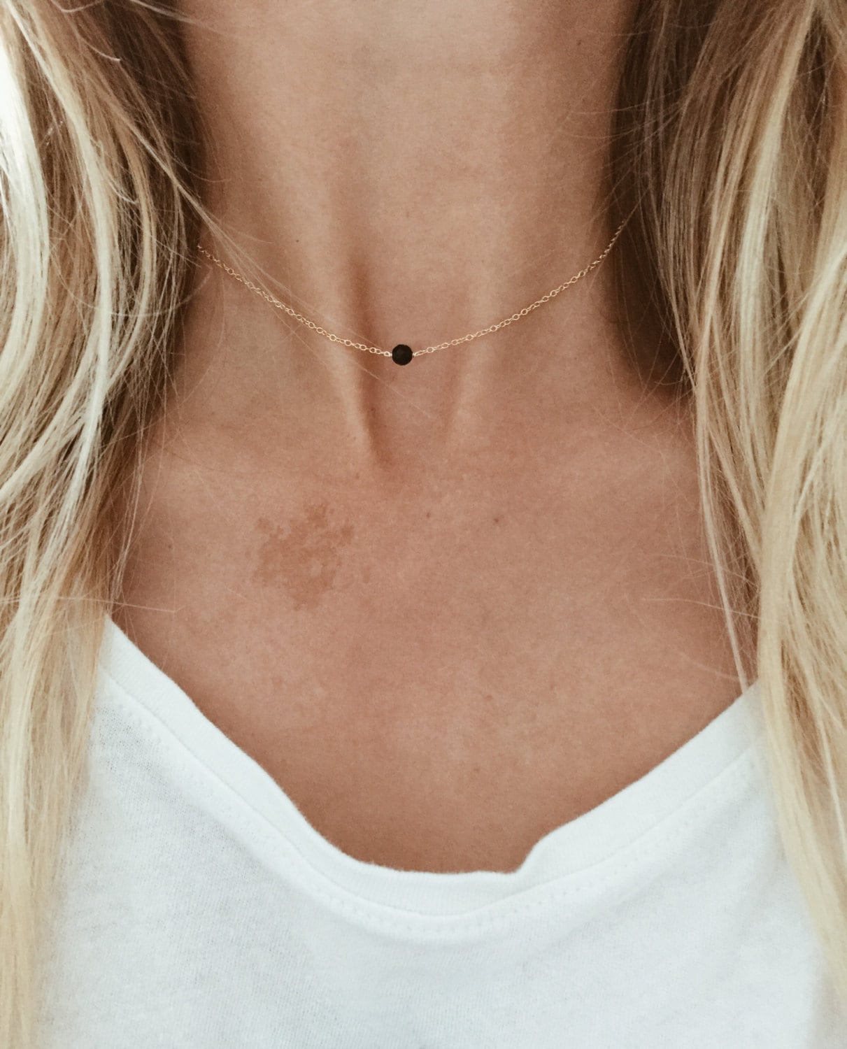 Schwarze Facettierte Onyx Perlenkette in 14/20 Gold-Fill, Rosegold-Fill, Oder Sterling Silber Schwarze Facettierte Onyx Perlenkette in 14/20 Gold-Fill, Rosegold-Fill, Oder Sterling Silber von JAYNEandJAMES