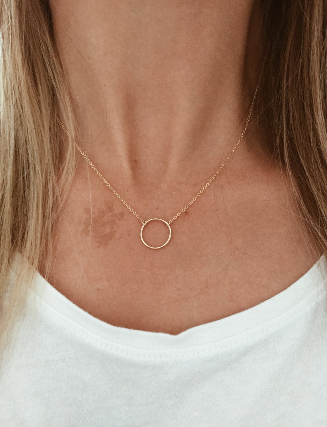 Unendlichkeit Kreis Halskette - 14/20 Gold Fill Oder Sterling Silber 15 , 16 17 18 19 20 Inch Goldfill Kette Unendlichkeit Kreis Halskette - 14/20 Gold Fill Oder Sterling Silber 15 , 16 17 18 19 20 Inch Goldfill Kette von JAYNEandJAMES