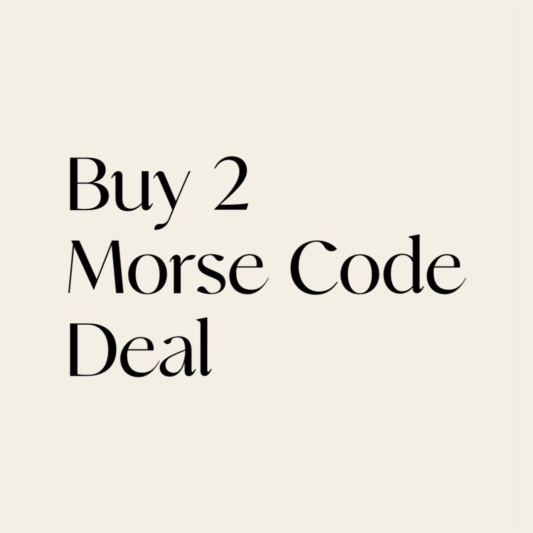 Zwei Individuelle Morsecode-Halsketten Aus 14/20 Goldfüllung Oder Sterlingsilber Zwei Individuelle Morsecode-Halsketten Aus 14/20 Goldfüllung Oder Sterlingsilber von JAYNEandJAMES