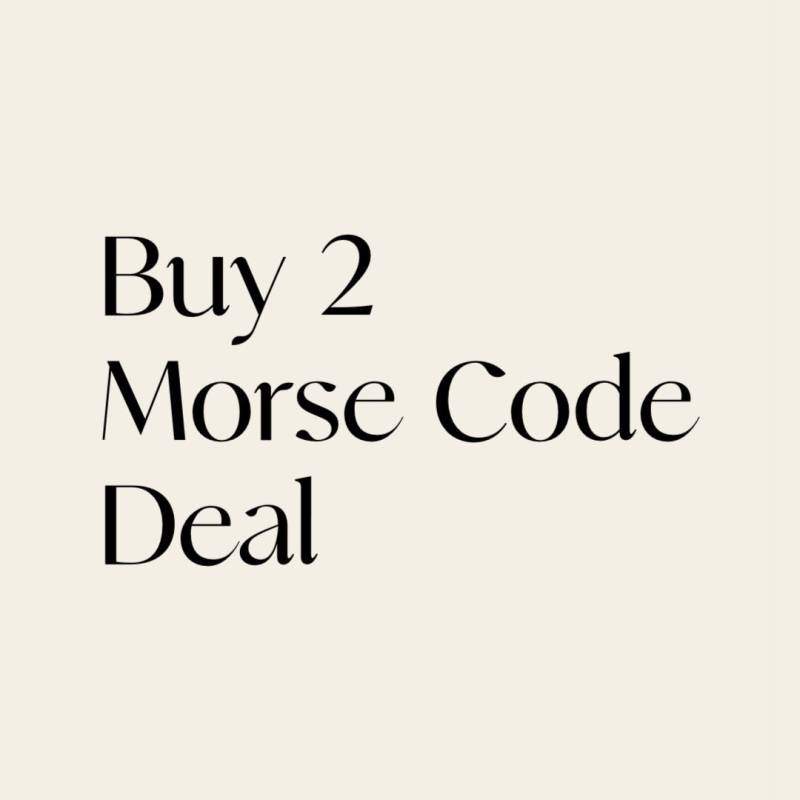 Zwei Individuelle Morsecode-Halsketten Aus 14/20 Goldfüllung Oder Sterlingsilber Zwei Individuelle Morsecode-Halsketten Aus 14/20 Goldfüllung Oder Sterlingsilber von JAYNEandJAMES