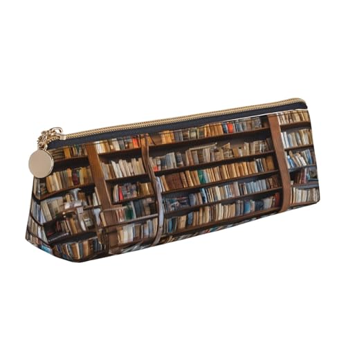 JAYWIS Federmäppchen aus Leder, dreieckig, für Schule, Büro und Reisen, hochwertiges Reißverschluss-Design, weiß, Einheitsgröße, Taschen-Organizer von JAYWIS