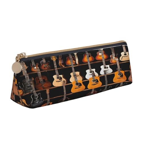 JAYWIS Federmäppchen aus Leder, dreieckig, für Schule, Büro und Reisen, hochwertiges Reißverschluss-Design, weiß, Einheitsgröße, Taschen-Organizer von JAYWIS