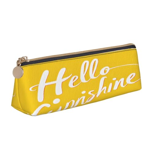 JAYWIS Federmäppchen aus Leder, dreieckig, für Schule, Büro und Reisen, hochwertiges Reißverschluss-Design, weiß, Einheitsgröße, Taschen-Organizer von JAYWIS