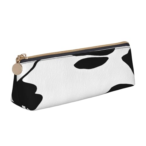 JAYWIS Federmäppchen aus Leder, dreieckig, für Schule, Büro und Reisen, hochwertiges Reißverschluss-Design, weiß, Einheitsgröße, Taschen-Organizer von JAYWIS