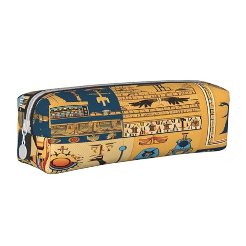 JAYWIS Federmäppchen aus Leder mit Reißverschluss, handgefertigt, Crossgrain, kompakt für Schule, Büro und Reisen, weiß, Einheitsgröße, Kosmetikkoffer von JAYWIS