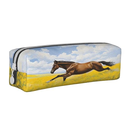 JAYWIS Federmäppchen aus Leder mit Reißverschluss, handgefertigt, Crossgrain, kompakt für Schule, Büro und Reisen, weiß, Einheitsgröße, Kosmetikkoffer von JAYWIS