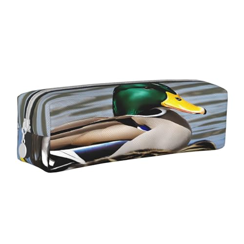 JAYWIS Federmäppchen aus Leder mit Reißverschluss, handgefertigt, Crossgrain, kompakt für Schule, Büro und Reisen, weiß, Einheitsgröße, Kosmetikkoffer von JAYWIS