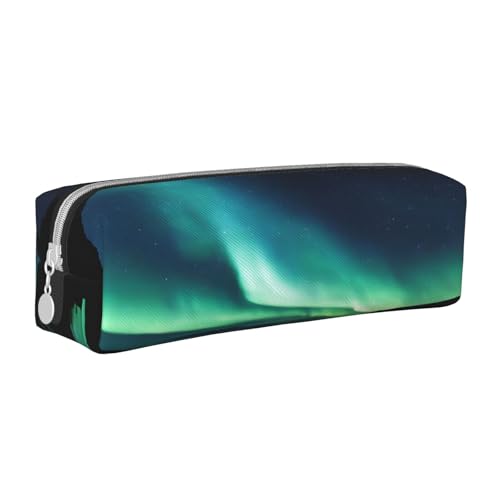 JAYWIS Federmäppchen aus Leder mit Reißverschluss, handgefertigt, Crossgrain, kompakt für Schule, Büro und Reisen, weiß, Einheitsgröße, Kosmetikkoffer von JAYWIS