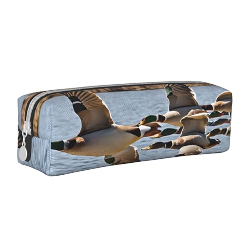 JAYWIS Federmäppchen aus Leder mit Reißverschluss, handgefertigt, Crossgrain, kompakt für Schule, Büro und Reisen, weiß, Einheitsgröße, Kosmetikkoffer von JAYWIS