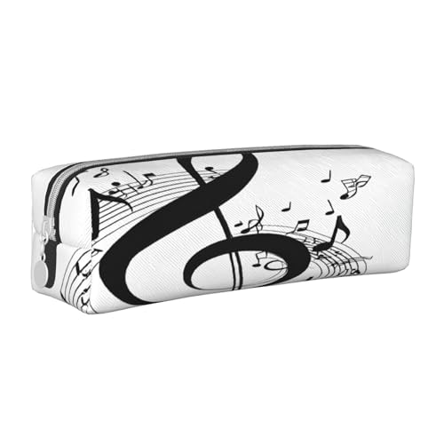 JAYWIS Federmäppchen aus Leder mit Reißverschluss, handgefertigt, Kreuznarbenmuster, kompakt für Schule, Büro und Reisen, weiß, Einheitsgröße, Kosmetikkoffer von JAYWIS