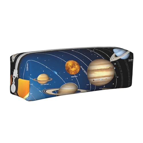 JAYWIS Federmäppchen aus Leder mit Reißverschluss, handgefertigt, Kreuznarbenmuster, kompakt für Schule, Büro und Reisen, weiß, Einheitsgröße, Kosmetikkoffer von JAYWIS