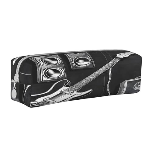 JAYWIS Federmäppchen aus Leder mit Reißverschluss, handgefertigt, Kreuznarbenmuster, kompakt für Schule, Büro und Reisen, weiß, Einheitsgröße, Kosmetikkoffer von JAYWIS