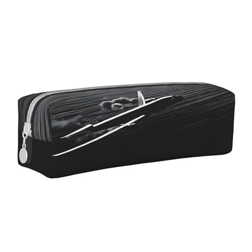 JAYWIS Federmäppchen aus Leder mit Reißverschluss, handgefertigt, für Schule, Büro und Reisen, weiß, Einheitsgröße, Kosmetikkoffer von JAYWIS