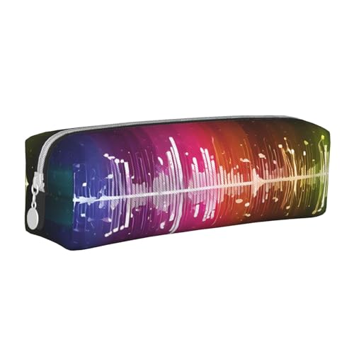 JAYWIS Federmäppchen aus Leder mit Reißverschluss, handgefertigt, gekreuzt, kompakt für Schule, Büro und Reisen, weiß, Einheitsgröße, Kosmetikkoffer von JAYWIS