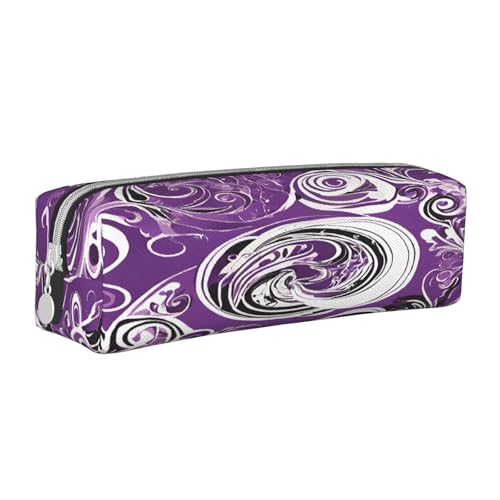 JAYWIS Leder-Federmäppchen mit Reißverschluss, handgefertigt, Crossgrain, kompakt für Schule, Büro und Reisen, weiß, Einheitsgröße, Kosmetikkoffer von JAYWIS