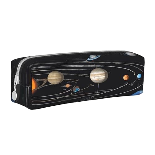 JAYWIS Leder-Federmäppchen mit Reißverschluss, handgefertigt, Crossgrain, kompakt für Schule, Büro und Reisen, weiß, Einheitsgröße, Kosmetikkoffer von JAYWIS