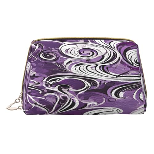 Make-up-Tasche aus PU-Leder mit Reißverschlussfach, kompakter Organizer für Reisen/Geldbörse, weiß, Einheitsgröße von JAYWIS