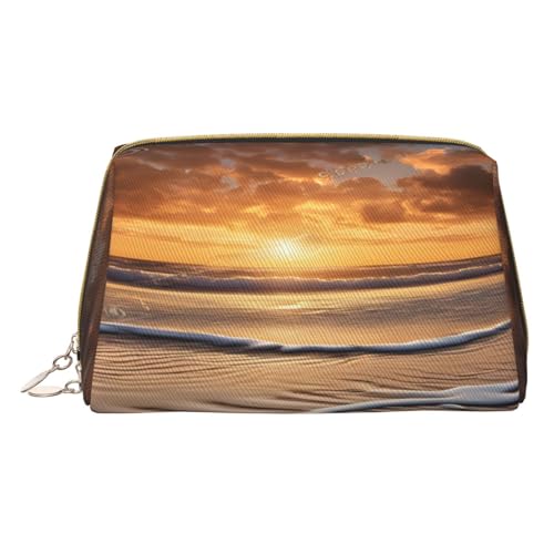 Make-up-Tasche aus PU-Leder mit Reißverschlussfach, kompakter Organizer für Reisen/Geldbörse, weiß, Einheitsgröße von JAYWIS