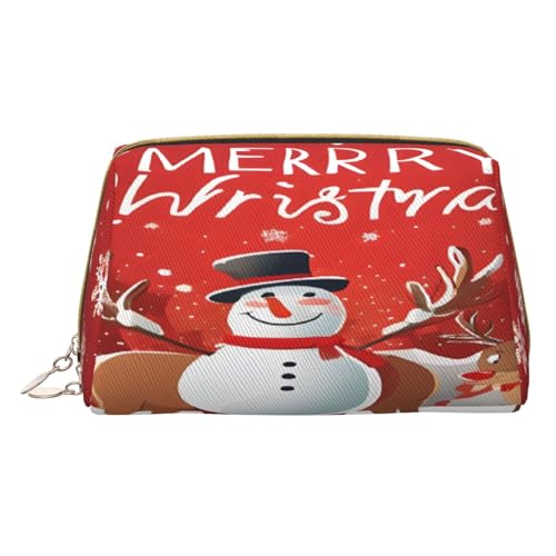 Make-up-Tasche aus PU-Leder mit Reißverschlussfach, kompakter Organizer für Reisen/Geldbörse, weiß, Einheitsgröße von JAYWIS