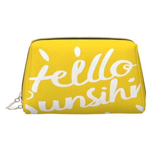 Make-up-Tasche aus PU-Leder mit Reißverschlussfach, kompakter Organizer für Reisen/Geldbörse, weiß, Einheitsgröße von JAYWIS