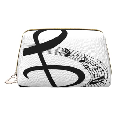 Make-up-Tasche aus PU-Leder mit Reißverschlussfach, kompakter Organizer für Reisen/Geldbörse, weiß, Einheitsgröße von JAYWIS